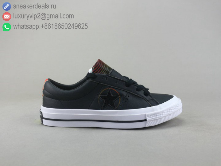 CONVERSE ALL STAR LOW BLACK UNISEX LEATHER SKATE SHOES SKATE SHOES